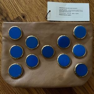 Meredith Wendell Leather Clutch